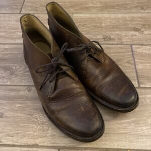 Frye Mens Bowery Chukka Ankle Boot Shoe US 11.5 D Brown Leather